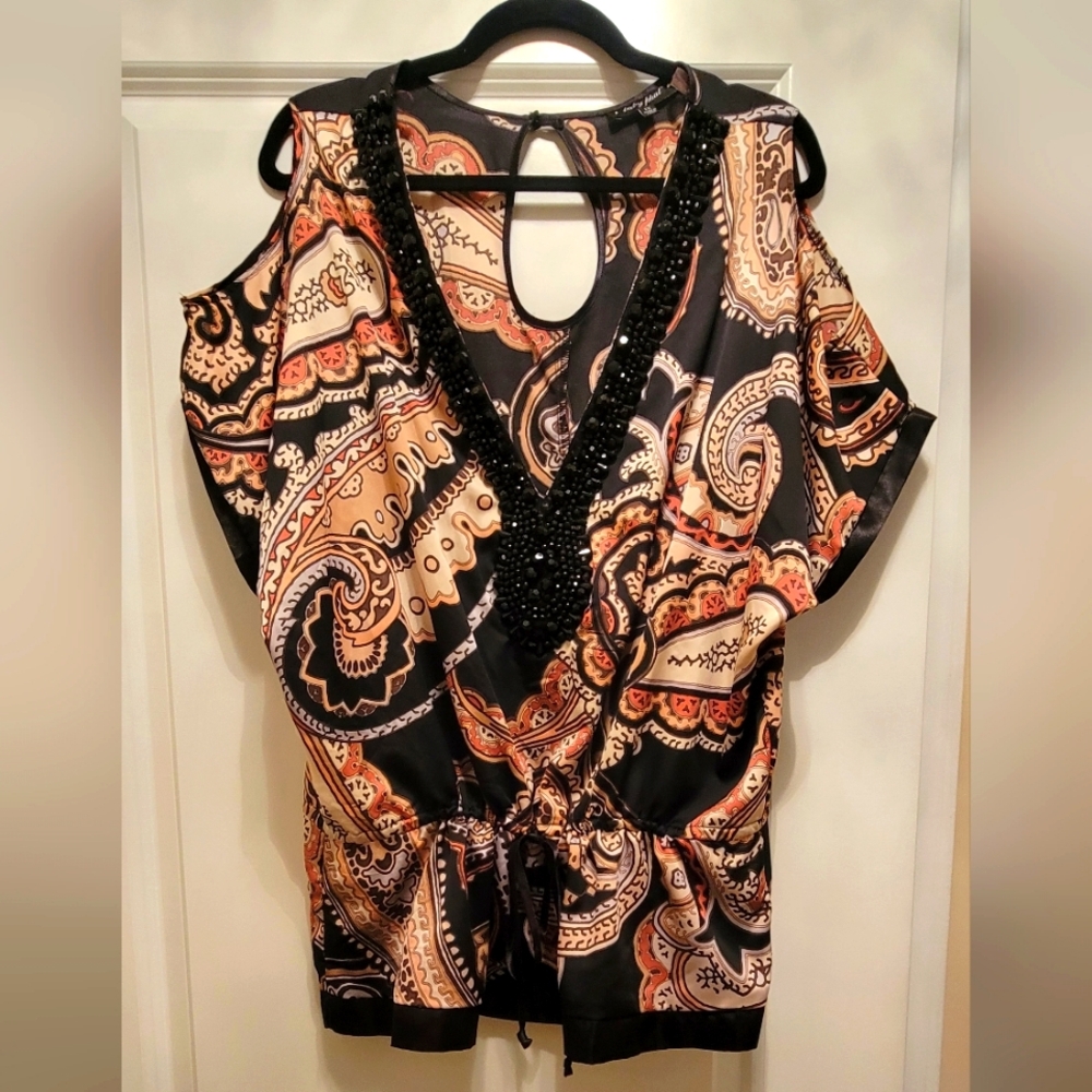 Night On The Town Beaded Top